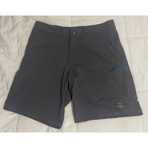 NRS Guide Wear Mens 33 Charcoal Gray Technical Water Fishing Board Shorts